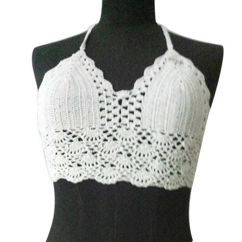 Wholesale New Acrylic Hollow Hand Hook Strap Swimsuit
